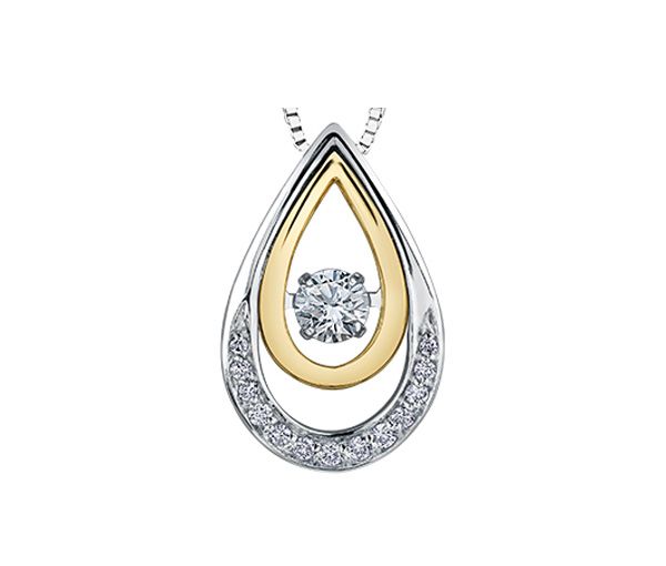 PENDENTIF EN OR 2 TONS SERTI D'UN DIAMANT CANADIEN ET DE DIAMANTS - CR AM304 - DIAMANT CANADIEN PENDENTIF EN OR 2 TONS SERTI D'UN DIAMANT CANADIEN ET DE DIAMANTS - CR AM304 - DIAMANT CANADIEN