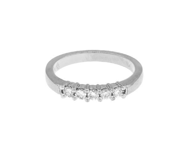 JONC EN OR 10K BLANC SERTI DE DIAMANTS - MK 1998LW27 - FAIT AU CANADA JONC EN OR 10K BLANC SERTI DE DIAMANTS - MK 1998LW27 - FAIT AU CANADA