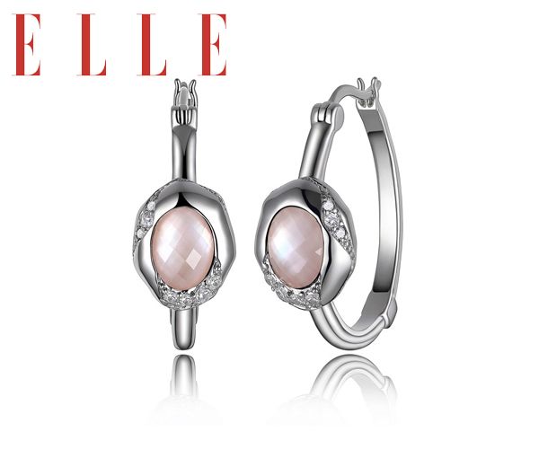BOUCLES ANNEAUX ELLE ARGENT CZ BL/ROSE - PJ R2LC4H970K - ELLE BOUCLES ANNEAUX ELLE ARGENT CZ BL/ROSE - PJ R2LC4H970K - ELLE