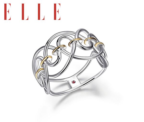 BAGUE ARGENT/PVD OR JOY GR:7 - PJ R4LA78A0AC - ELLE BAGUE ARGENT/PVD OR JOY GR:7 - PJ R4LA78A0AC - ELLE