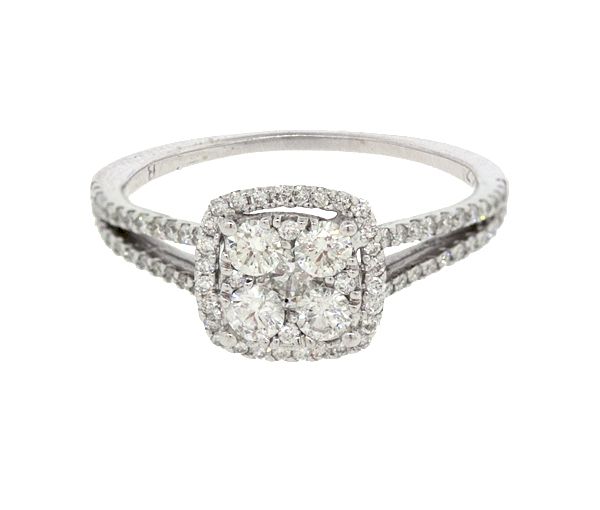 BAGUE EN OR 14K BLANC SERTIE DE DIAMANTS - S LR0883W - BIJOUX D'IMPORTATION BAGUE EN OR 14K BLANC SERTIE DE DIAMANTS - S LR0883W - BIJOUX D'IMPORTATION