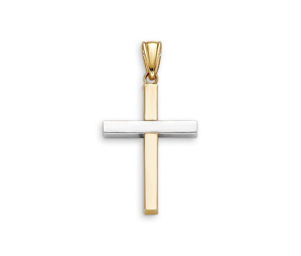 PENDENTIF 10K 2 TONS CROIX - SY 3147 - BIJOUX D'IMPORTATION PENDENTIF 10K 2 TONS CROIX - SY 3147 - BIJOUX D'IMPORTATION