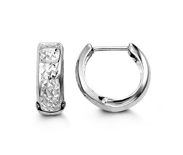 BOUCLES HUGGIES 10K BLANC 4.9MM 13.2MM - SY 6014 - BIJOUX D'IMPORTATION BOUCLES HUGGIES 10K BLANC 4.9MM 13.2MM - SY 6014 - BIJOUX D'IMPORTATION