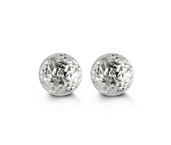 BOUCLES FIXES EN OR 10K BLANC TAILLE DIAMANT - SY 9011W 5MM - BIJOUX D'IMPORTATION BOUCLES FIXES EN OR 10K BLANC TAILLE DIAMANT - SY 9011W 5MM - BIJOUX D'IMPORTATION