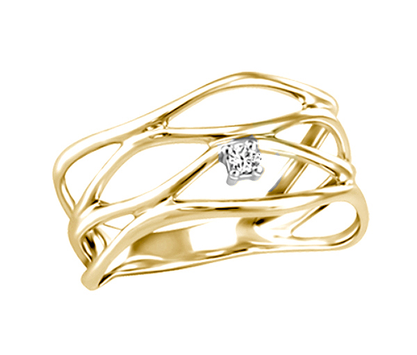 BAGUE EN OR 10K SERTIE D'UN DIAMANT CANADIEN - BH FIJ247703YW - BEVERLY HILLS BAGUE EN OR 10K SERTIE D'UN DIAMANT CANADIEN - BH FIJ247703YW - BEVERLY HILLS