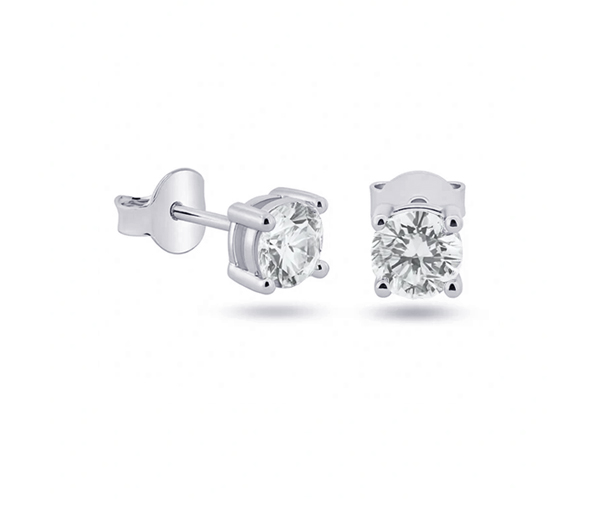 BOUCLES STUD EN OR JAUNE OU BLANC SERTIES DE MOISSANITES - SJ BOMOI3W - BIJOUTERIE SUISSE INC. BOUCLES STUD EN OR JAUNE OU BLANC SERTIES DE MOISSANITES - SJ BOMOI3W - BIJOUTERIE SUISSE INC.