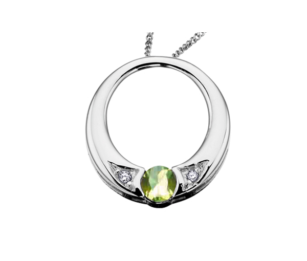 PENDENTIF EN OR 10K BLANC SERTI D'UNE PIERRE DE NAISSANCE ET DE DIAMANTS - CR DX396WPER - BIJOUX CANADIEN PENDENTIF EN OR 10K BLANC SERTI D'UNE PIERRE DE NAISSANCE ET DE DIAMANTS - CR DX396WPER - BIJOUX CANADIEN