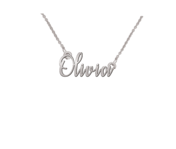 COLLIER NOM PERSONNALISÉ EN ARGENT OU EN OR - PG 60572W14 - PERSONALIZED GEM COLLIER NOM PERSONNALISÉ EN ARGENT OU EN OR - PG 60572W14 - PERSONALIZED GEM