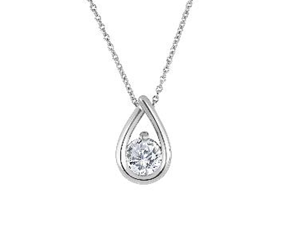 PENDENTIF SOLITAIRE EN OR SERTI D'UN DIAMANT DE LABORATOIRE - BH LGG152PW50 - BEVERLY HILLS PENDENTIF SOLITAIRE EN OR SERTI D'UN DIAMANT DE LABORATOIRE - BH LGG152PW50 - BEVERLY HILLS
