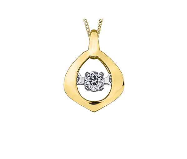 PENDENTIF EN OR SERTI D'UN DIAMANT DANSANT - CR DD2965Y - BIJOUX CANADIEN PENDENTIF EN OR SERTI D'UN DIAMANT DANSANT - CR DD2965Y - BIJOUX CANADIEN