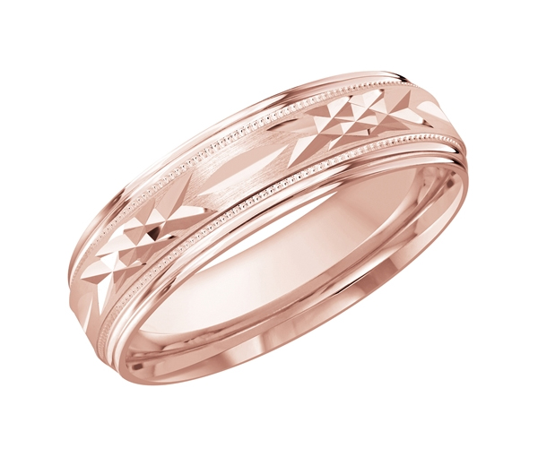 JONC EN OR AVEC TAILLE DIAMANT AU CENTRE - ML FT007/6P1 - MALO JONC EN OR AVEC TAILLE DIAMANT AU CENTRE - ML FT007/6P1 - MALO