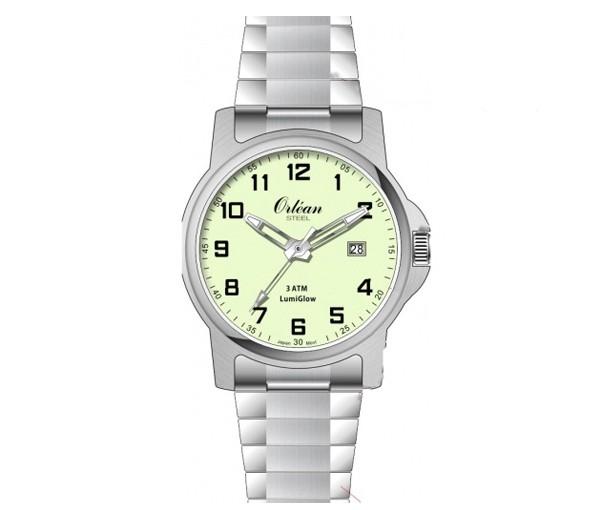 MONTRE ORLEAN ACIER LUMIGLOW - BA ME3191X - ORLEAN MONTRE ORLEAN ACIER LUMIGLOW - BA ME3191X - ORLEAN