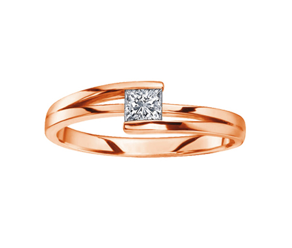 BAGUE EN OR 14K SERTIE D'UN DIAMANT CANADIEN - CR AM120R23 - DIAMANT CANADIEN BAGUE EN OR 14K SERTIE D'UN DIAMANT CANADIEN - CR AM120R23 - DIAMANT CANADIEN