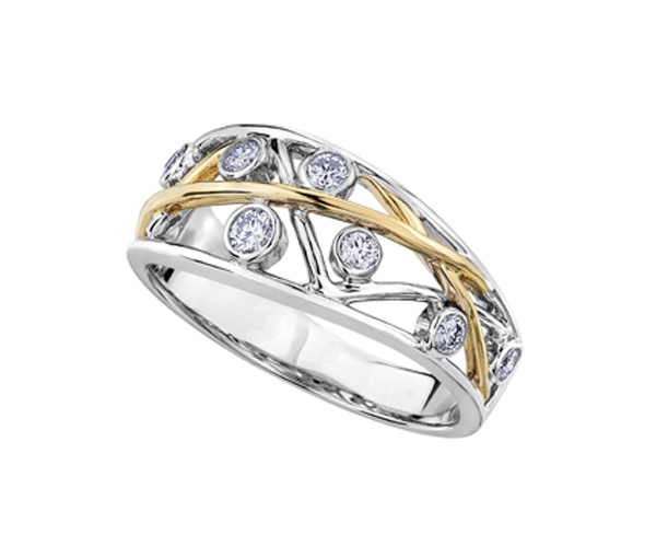BAGUE EN OR 10K SERTIE DE DIAMANTS - CR DD2850Y - BIJOUX CANADIEN BAGUE EN OR 10K SERTIE DE DIAMANTS - CR DD2850Y - BIJOUX CANADIEN