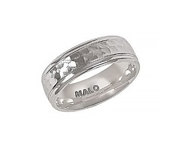 JONC POUR HOMME EN OR MARTELÉ CONFORT FIT - ML JM802/7W - MALO JONC POUR HOMME EN OR MARTELÉ CONFORT FIT - ML JM802/7W - MALO