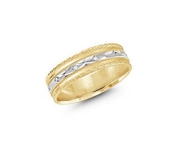 JONC EN OR CONFORT FIT TAILLÉ DIAMANT AU CENTRE - ML JM359/6YW - MALO JONC EN OR CONFORT FIT TAILLÉ DIAMANT AU CENTRE - ML JM359/6YW - MALO