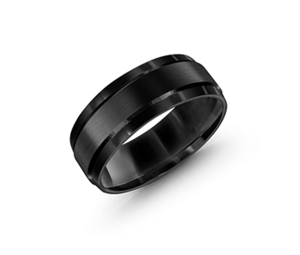 JONC EN COBALT/PVD NOIR CONFORT FIT - ML CB418B9.5 - MALO JONC EN COBALT/PVD NOIR CONFORT FIT - ML CB418B9.5 - MALO