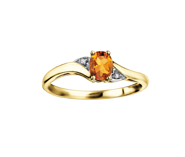 BAGUE EN OR 10K SERTIE D'UNE PIERRE DE NAISSANCE ET DE DIAMANTS - CR DX355YCI - BIJOUX CANADIEN BAGUE EN OR 10K SERTIE D'UNE PIERRE DE NAISSANCE ET DE DIAMANTS - CR DX355YCI - BIJOUX CANADIEN