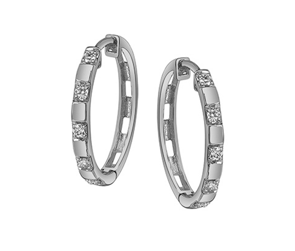 BOUCLES HUGGIES EN OR SERTIES DE DIAMANTS CANADIENS - CR ML1010W20 - DIAMANT CANADIEN BOUCLES HUGGIES EN OR SERTIES DE DIAMANTS CANADIENS - CR ML1010W20 - DIAMANT CANADIEN