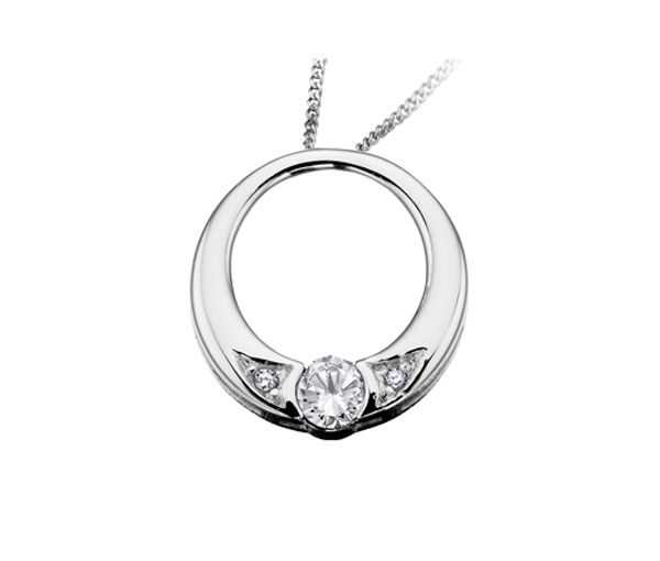 PENDENTIF EN OR 10K BLANC SERTI D'UNE PIERRE DE NAISSANCE ET DE DIAMANTS - CR DX396WDI - BIJOUX CANADIEN PENDENTIF EN OR 10K BLANC SERTI D'UNE PIERRE DE NAISSANCE ET DE DIAMANTS - CR DX396WDI - BIJOUX CANADIEN