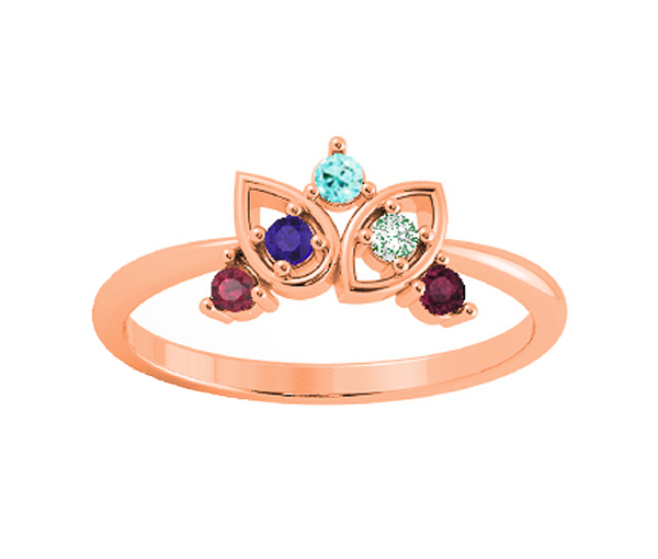 BAGUE FAMILLIALE EN ARGENT OU EN OR SERTIE DE PIERRES VÉRITABLES - BH FJ126R14 - BEVERLY HILLS BAGUE FAMILLIALE EN ARGENT OU EN OR SERTIE DE PIERRES VÉRITABLES - BH FJ126R14 - BEVERLY HILLS