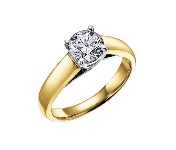 BAGUE STYLE SOLITAIRE EN OR 14K SERTIE D'UN DIAMANT CANADIEN - CR DX208Y30 - BIJOUX CANADIEN BAGUE STYLE SOLITAIRE EN OR 14K SERTIE D'UN DIAMANT CANADIEN - CR DX208Y30 - BIJOUX CANADIEN