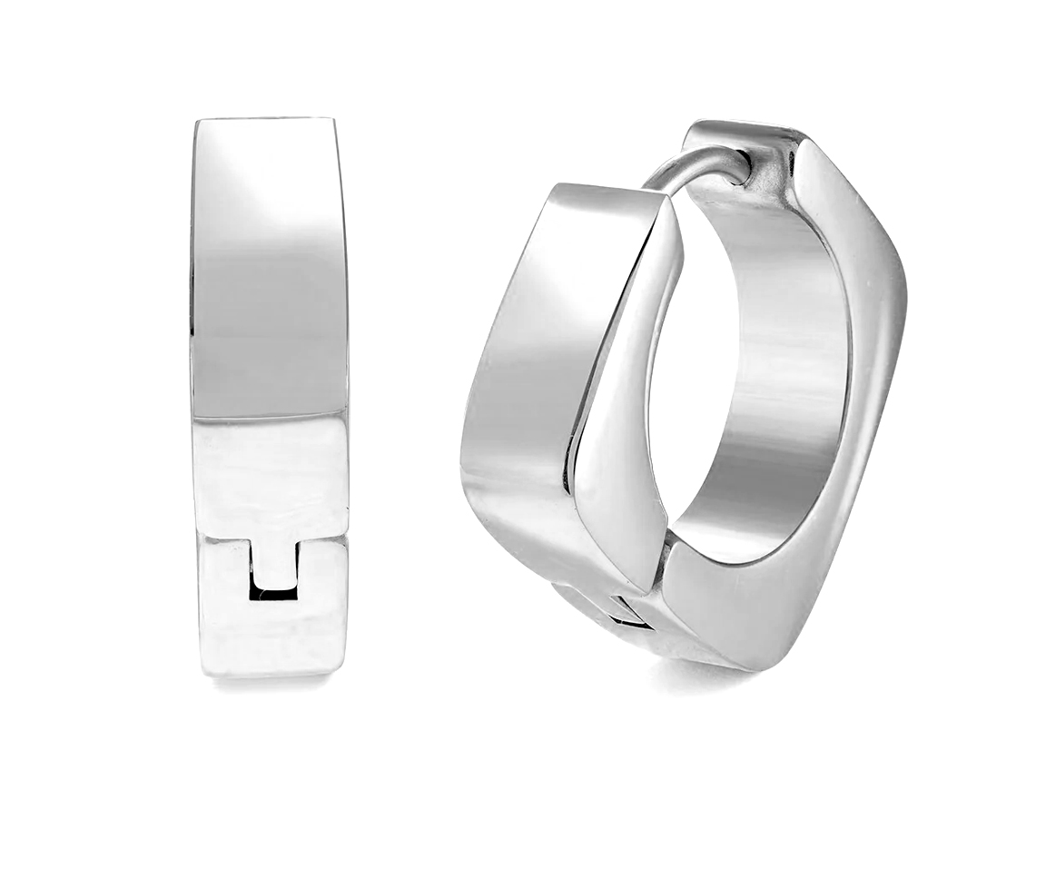 BOUCLES HUGGIES CARRÉES EN ACIER - IG SEA456 - VELORIA BOUCLES HUGGIES CARRÉES EN ACIER - IG SEA456 - VELORIA