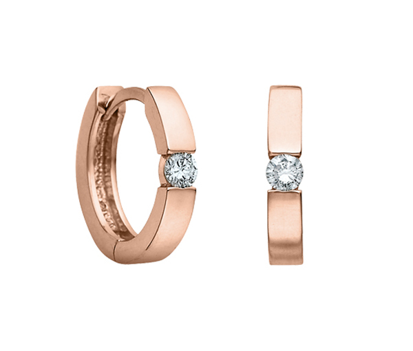 BOUCLES HUGGIES EN OR SERTIES DE DIAMANTS - CR DX126R05 - BIJOUX CANADIEN BOUCLES HUGGIES EN OR SERTIES DE DIAMANTS - CR DX126R05 - BIJOUX CANADIEN