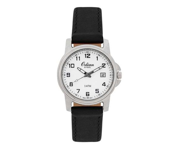 MONTRE ORLEAN ACIER FOND BLANC - BA ME3182NR - ORLEAN MONTRE ORLEAN ACIER FOND BLANC - BA ME3182NR - ORLEAN