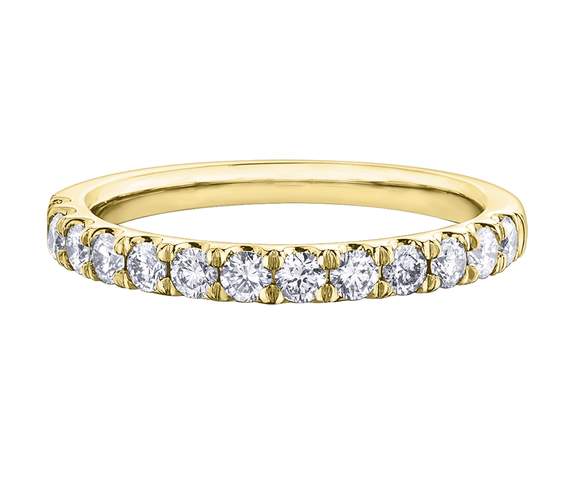 JONC SEMI-ÉTERNITÉ EN OR 10K SERTI DE DIAMANTS - CR DX829Y50 - BIJOUX CANADIEN JONC SEMI-ÉTERNITÉ EN OR 10K SERTI DE DIAMANTS - CR DX829Y50 - BIJOUX CANADIEN