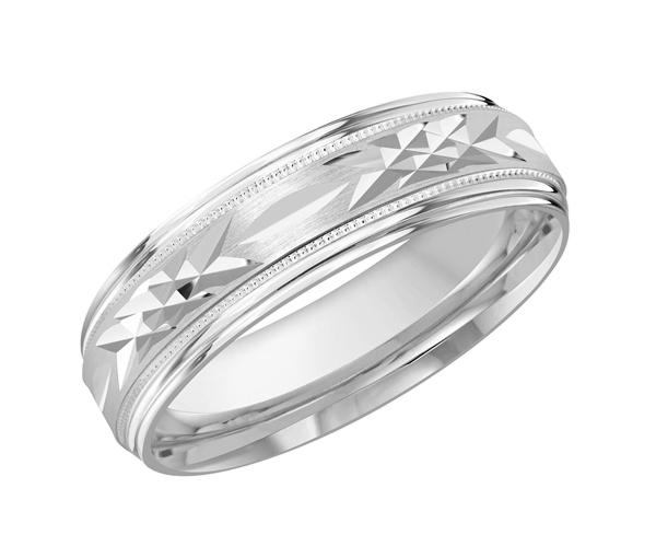 JONC EN OR AVEC TAILLE DIAMANT AU CENTRE - ML FT007/6W1 - MALO JONC EN OR AVEC TAILLE DIAMANT AU CENTRE - ML FT007/6W1 - MALO