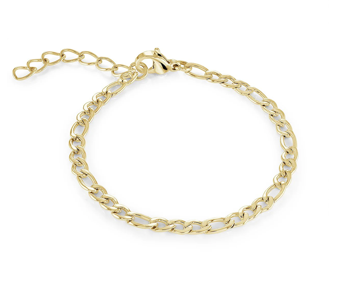 BRACELET MAILLE FIGARO - IG SWB248GO - MINI-VÉLORIA BRACELET MAILLE FIGARO - IG SWB248GO - MINI-VÉLORIA
