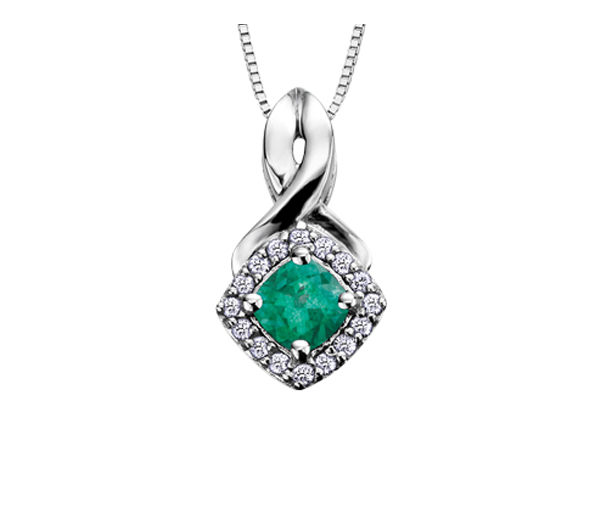 PENDENTIF EN OR BLANC SERTI DE PIERRES DE NAISSANCE VARIÉES ET DE DIAMANTS - CR DX567WEM - BIJOUX CANADIEN PENDENTIF EN OR BLANC SERTI DE PIERRES DE NAISSANCE VARIÉES ET DE DIAMANTS - CR DX567WEM - BIJOUX CANADIEN