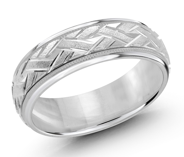 JONC AU TRAVAIL CISELÉ AVEC EFFET TRESSÉ ET MILLEGRAIN - ML FT045/7W - MALO JONC AU TRAVAIL CISELÉ AVEC EFFET TRESSÉ ET MILLEGRAIN - ML FT045/7W - MALO