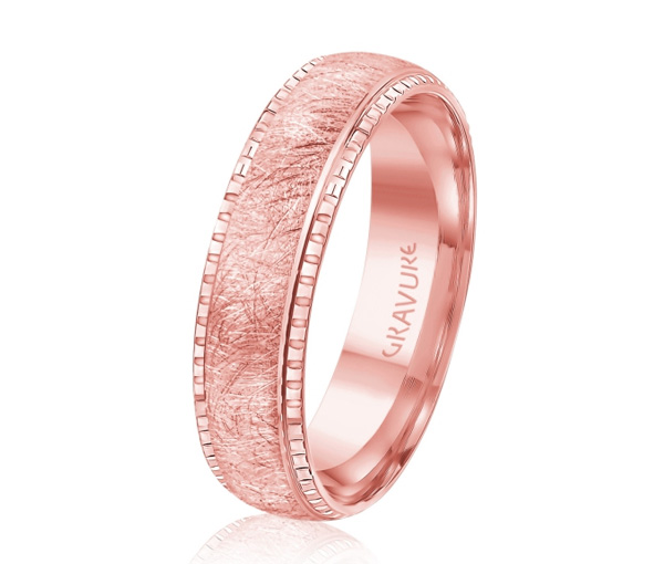 JONC EN OR OU EN PLATINE AVEC MOTIF SCRATCH AU CENTRE - ML GH1284P14 - MALO JONC EN OR OU EN PLATINE AVEC MOTIF SCRATCH AU CENTRE - ML GH1284P14 - MALO