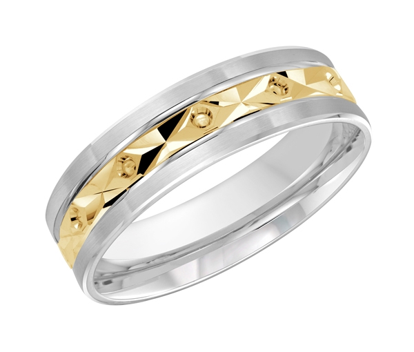JONC EN OR 10K TAILLE DIAMANT AU CENTRE - ML FT086/6WY1 - MALO JONC EN OR 10K TAILLE DIAMANT AU CENTRE - ML FT086/6WY1 - MALO