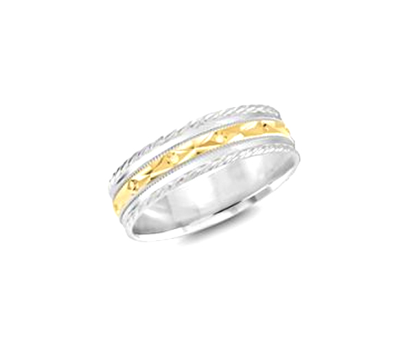 JONC EN OR 10K AVEC MOTIF CORDE ET TAILLE DIAMANT - ML LCF359WY10 - MALO JONC EN OR 10K AVEC MOTIF CORDE ET TAILLE DIAMANT - ML LCF359WY10 - MALO