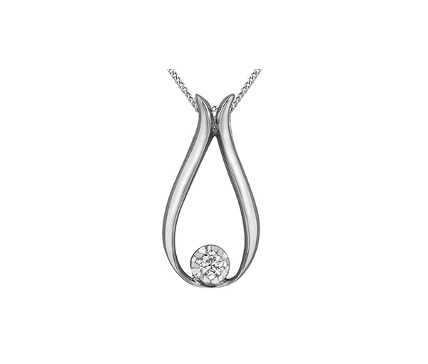 PENDENTIF EN OR 10K SERTI D'UN DIAMANT CANADIEN - CR AM535W - DIAMANT CANADIEN PENDENTIF EN OR 10K SERTI D'UN DIAMANT CANADIEN - CR AM535W - DIAMANT CANADIEN