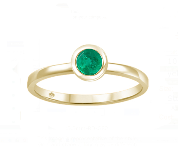 BAGUE EN OR BLANC OU JAUNE SERTIE D'UNE PIERRE DE NAISSANCE VÉRITABLE - BH JVJ3688YEM - BEVERLY HILLS BAGUE EN OR BLANC OU JAUNE SERTIE D'UNE PIERRE DE NAISSANCE VÉRITABLE - BH JVJ3688YEM - BEVERLY HILLS