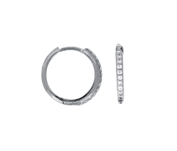 BOUCLES HUGGIES EN OR JAUNE OU BLANC FINIES ROND SERTIES DE CUBIQUES ZIRCONIAS - CB HUGCZW11 - CBE BOUCLES HUGGIES EN OR JAUNE OU BLANC FINIES ROND SERTIES DE CUBIQUES ZIRCONIAS - CB HUGCZW11 - CBE