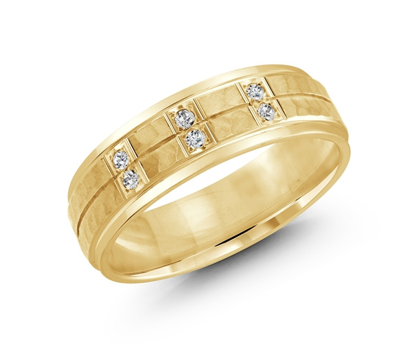 JONC EN OR CONFORT FIT SERTI DE DIAMANTS - ML JMD815Y9 - MALO JONC EN OR CONFORT FIT SERTI DE DIAMANTS - ML JMD815Y9 - MALO