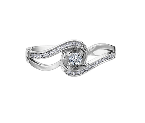 BAGUE EN OR 10K SERTIE DE DIAMANTS - CR DX676W - BIJOUX CANADIEN BAGUE EN OR 10K SERTIE DE DIAMANTS - CR DX676W - BIJOUX CANADIEN