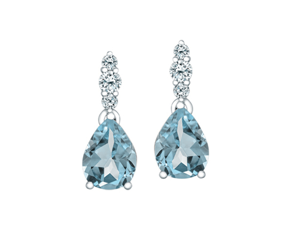BOUCLES EN OR BLANC SERTIES DE TOPAZES BLEUS OU D'AIGUEMARINES ET DE DIAMANTS CANADIENS - CR ML996WAQ - DIAMANT CANADIEN BOUCLES EN OR BLANC SERTIES DE TOPAZES BLEUS OU D'AIGUEMARINES ET DE DIAMANTS CANADIENS - CR ML996WAQ - DIAMANT CANADIEN