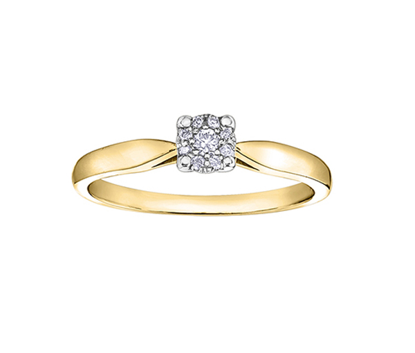 BAGUE EN OR 10K SERTIE DE DIAMANTS - CR DX556Y09 - BIJOUX CANADIEN BAGUE EN OR 10K SERTIE DE DIAMANTS - CR DX556Y09 - BIJOUX CANADIEN