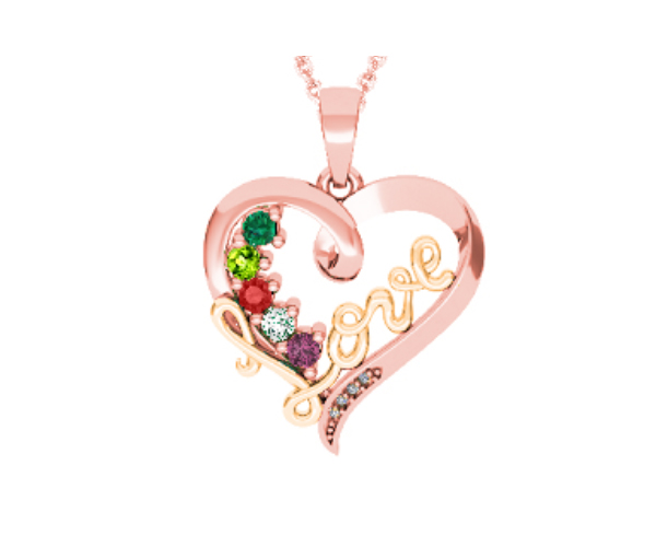 PENDENTIF FAMILIAL EN ARGENT ET EN OR SERTI DE PIERRES VÉRITABLES - BH FG102PRY - BEVERLY HILLS PENDENTIF FAMILIAL EN ARGENT ET EN OR SERTI DE PIERRES VÉRITABLES - BH FG102PRY - BEVERLY HILLS