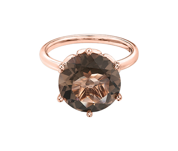 BAGUE EN OR JAUNE, ROSE OU BLANC SERTIE D'UNE PIERRE VARIÉE - CR DX680RSQ - BIJOUX CANADIEN BAGUE EN OR JAUNE, ROSE OU BLANC SERTIE D'UNE PIERRE VARIÉE - CR DX680RSQ - BIJOUX CANADIEN