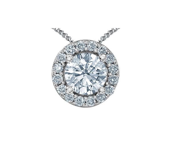 COLLIER EN OR BLANC SERTI DE DIAMANTS DE LABORATOIRE - CR 70037 - BIJOUX CANADIEN COLLIER EN OR BLANC SERTI DE DIAMANTS DE LABORATOIRE - CR 70037 - BIJOUX CANADIEN