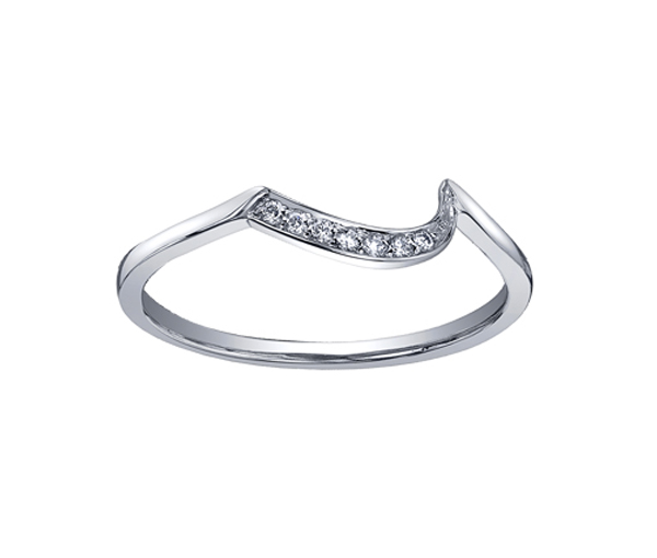 JONC CONTOUR EN OR 10K BLANC SERTI DE DIAMANTS - CR 51Y42WD - BIJOUX CANADIEN JONC CONTOUR EN OR 10K BLANC SERTI DE DIAMANTS - CR 51Y42WD - BIJOUX CANADIEN