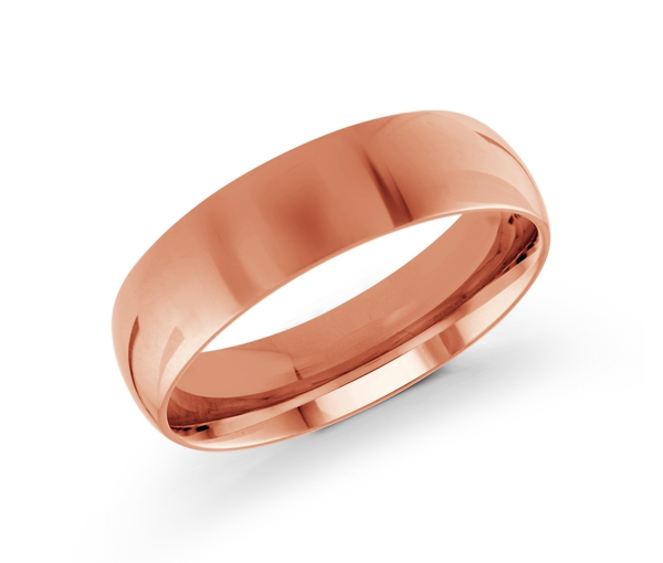 JONC DÔME UNI EN OR CONFORT FIT 6MM DE LARGEUR ET 1.8MM - ML J206/6P7 - MALO JONC DÔME UNI EN OR CONFORT FIT 6MM DE LARGEUR ET 1.8MM - ML J206/6P7 - MALO