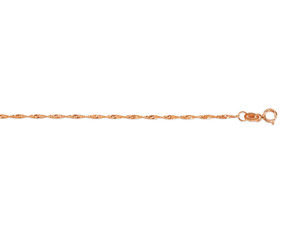 CHAINE MAILLE SINGAPOUR EN OR - MB SING025R20 - BIJOUX D'IMPORTATION CHAINE MAILLE SINGAPOUR EN OR - MB SING025R20 - BIJOUX D'IMPORTATION